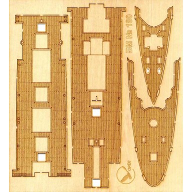180/3 Палубы из деревянного шпона к модели #180 Проект инженера И. А. Гаврилова