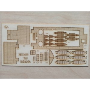 263/3 Палубы из деревянного шпона к модели #263 Indianola